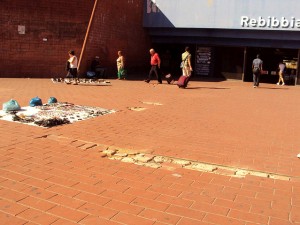 La stazione di Rebibbia lungo la linea B della metropolitana romana