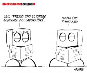 La vignetta di Arnald tratta da Diversamenteoccupati.it