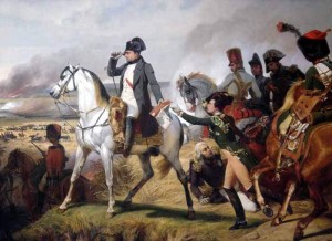 Napoleone ritratto durante la battaglia di Wagram da Horace Vernet