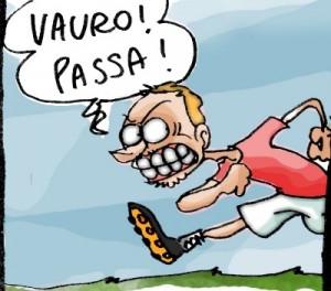 Una vignetta dalla striscia sui voltagabbana di Natangelo