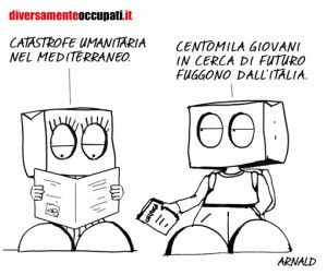 La vignetta di Arnald tratta da Diversamenteoccupati.it