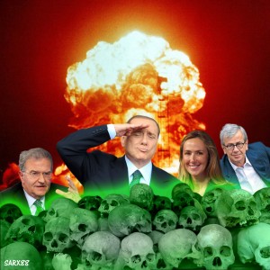 L'illustrazione di Sarx88 sulla corruzione e la propaganda pro-nucleare del Governo