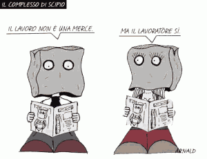 La vignetta di Arnald tratta da Diversamenteoccupati.it