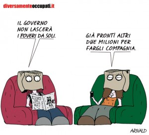 La vignetta di Arnald tratta da Diversamenteoccupati.it