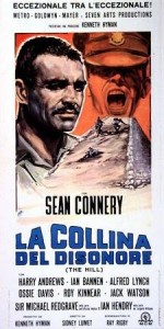 La locandina del film "La collina del disonore" di Sidney Lumet