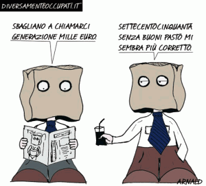 La vignetta di Arnald tratta da Diversamenteoccupati.it