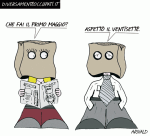 La vignetta di Arnald tratta da Diversamenteoccupati.it