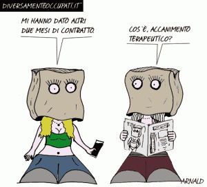 La vignetta di Arnald tratta da Diversamenteoccupati.it