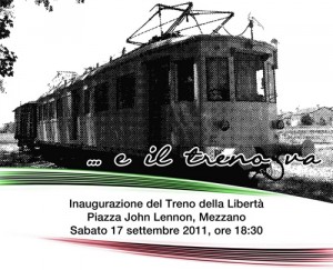 Il treno della libertà dell'anpi di Mezzano