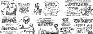 Vignetta di Mario Natangelo sugli editori italiani di graphic novel