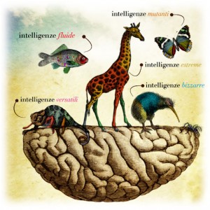 Illustrazione sulle intelligenze per il Cna Next