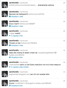 Fiorello su Twitter da Cortina, mattina del 29 dicembre 2011