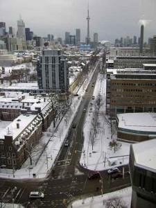 Toronto sotto la neve nel 2011