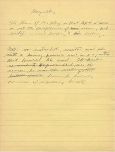 Manoscritto inedito Chaplin