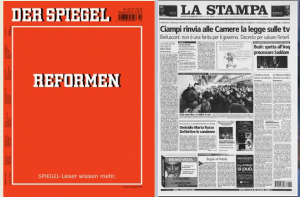 copertine Spiegel - La Stampa 2003