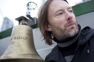 Thom Yorke of Rock Band Radiohead aboard the Rainbow Warrior