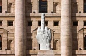 Maurizio Cattelan, L.O.V.E., 2010