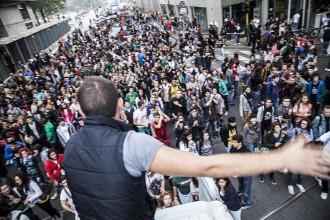 Corteo degli studenti a Milano