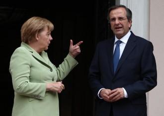 Atene, Angela Merkel incontra Antonis Samaras