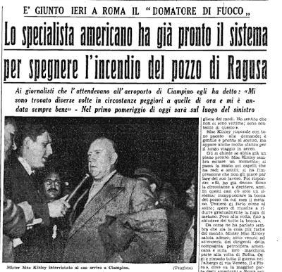 Il domatore di fuoco, La Sicilia, 10 Novembre 1955