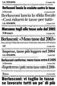 Titoli dei giornali sull'Imu