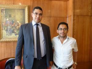 Souhaib Bahril, avvocato di Amina, e Mohamed Amine Jelassi, della associazione per le minoranze