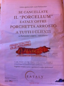 Eataly - porchetta Porcellum