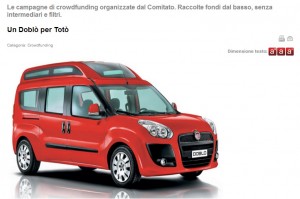 Raccolta Fondi Doblò per Totò